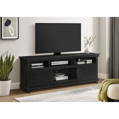 STEWART BLACK 70&quot; TV STAND |