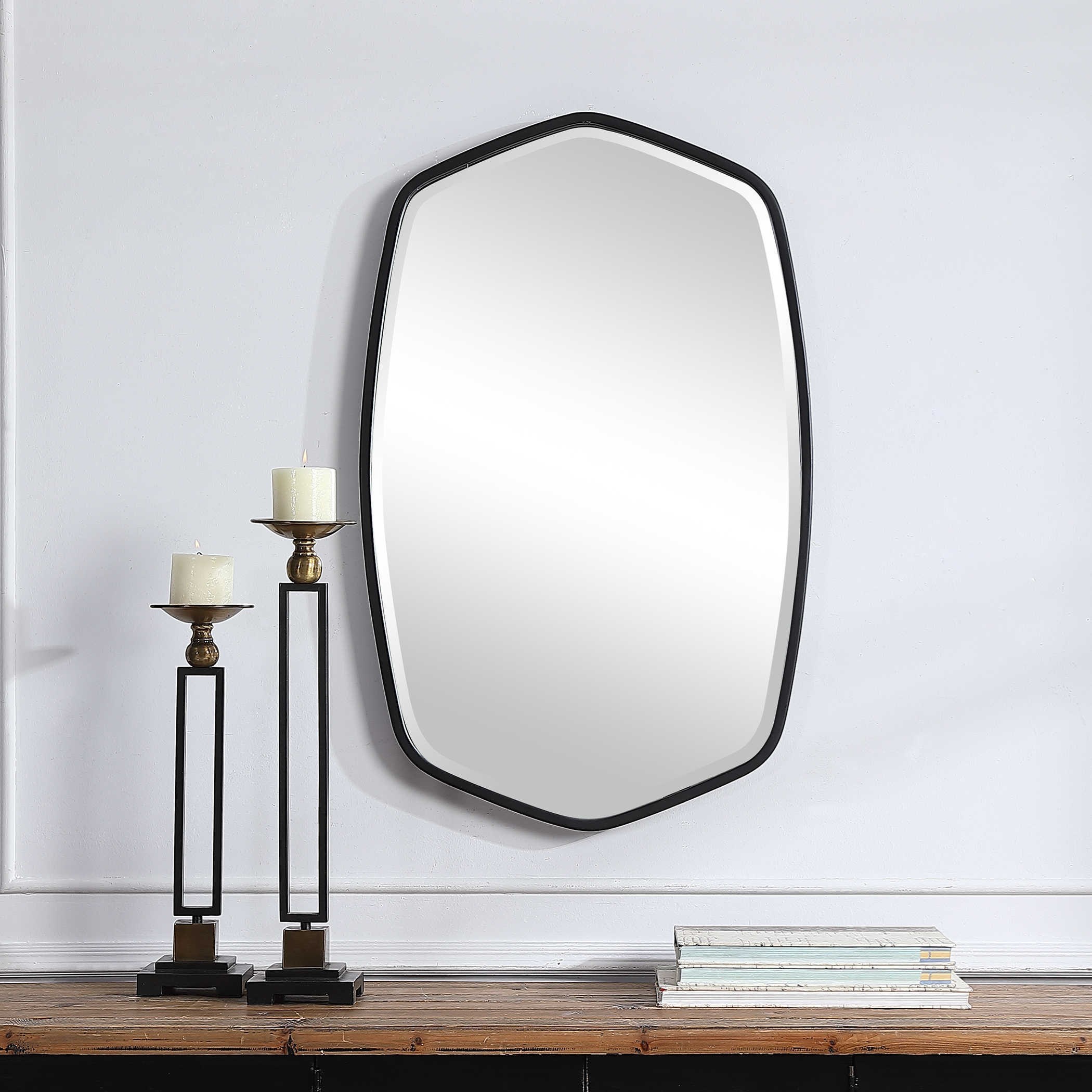 Uttermost Mirrors Duronia Black Iron Mirror