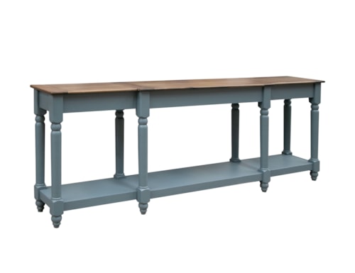 Transitional 94" Sofa Table