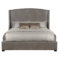 Cooper Leather Shelter Bed Queen