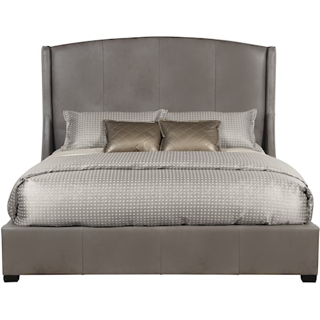 Cooper Leather Shelter Bed Queen