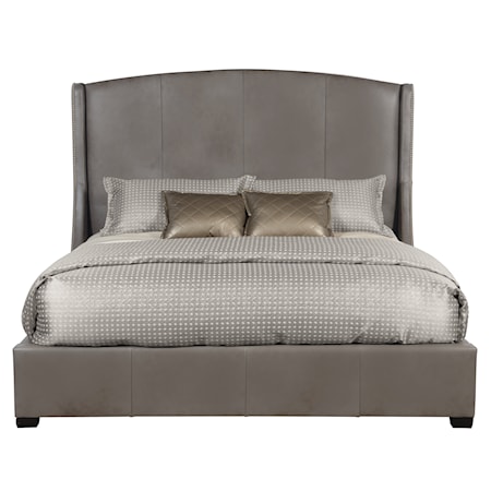 Cooper Leather Shelter Bed Queen