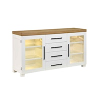 Magnolia Farmhouse 2-Door Storage Server