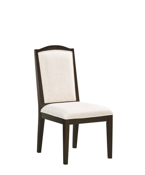 Transitional Dining Side Chair with Upholstered Seat