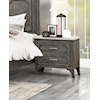 New Classic Furniture Lisbon Marble Top Nightstand