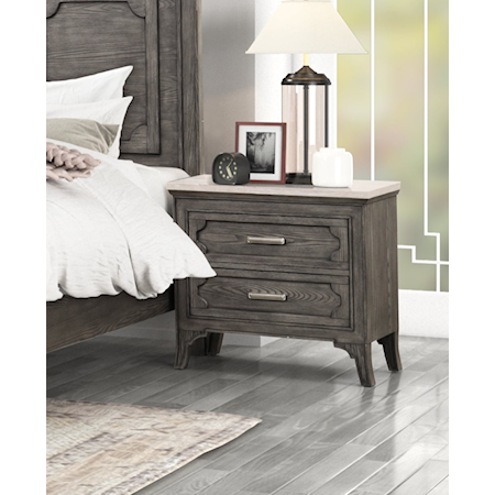 Marble Top Nightstand