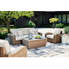 Signature Design by Ashley Sandy Bloom Outdoor Sofa with Cushion