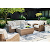 Ashley Signature Design Sandy Bloom Outdoor Sofa with Cushion