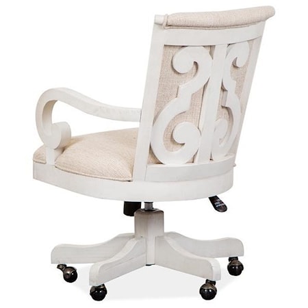 Upholstered Swivel Office Chair