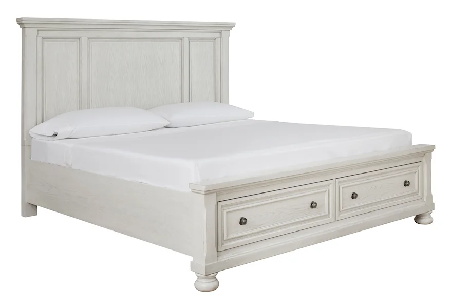 Robbinsdale Queen Panel Bed with Storage by Signature Design by Ashley at Malouf Furniture Co.