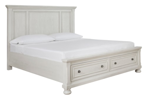 Queen Panel Storage Bed