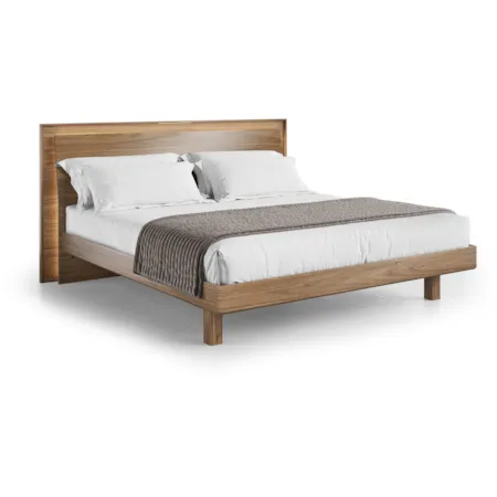 Adj. King Panel Bed w/Built-in Charging