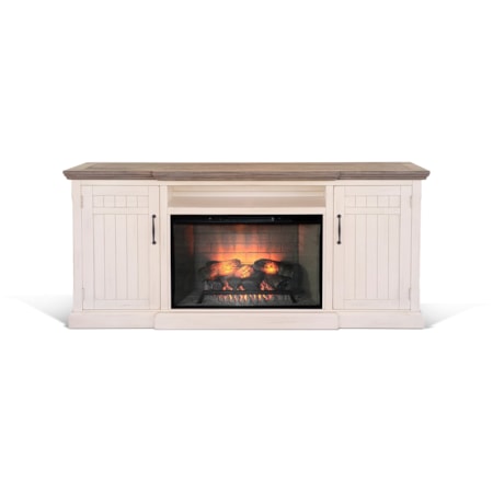 TV Console with Two Tone Finish