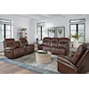 Best Home Furnishings Leya Leather Console Rocking Reclining Loveseat