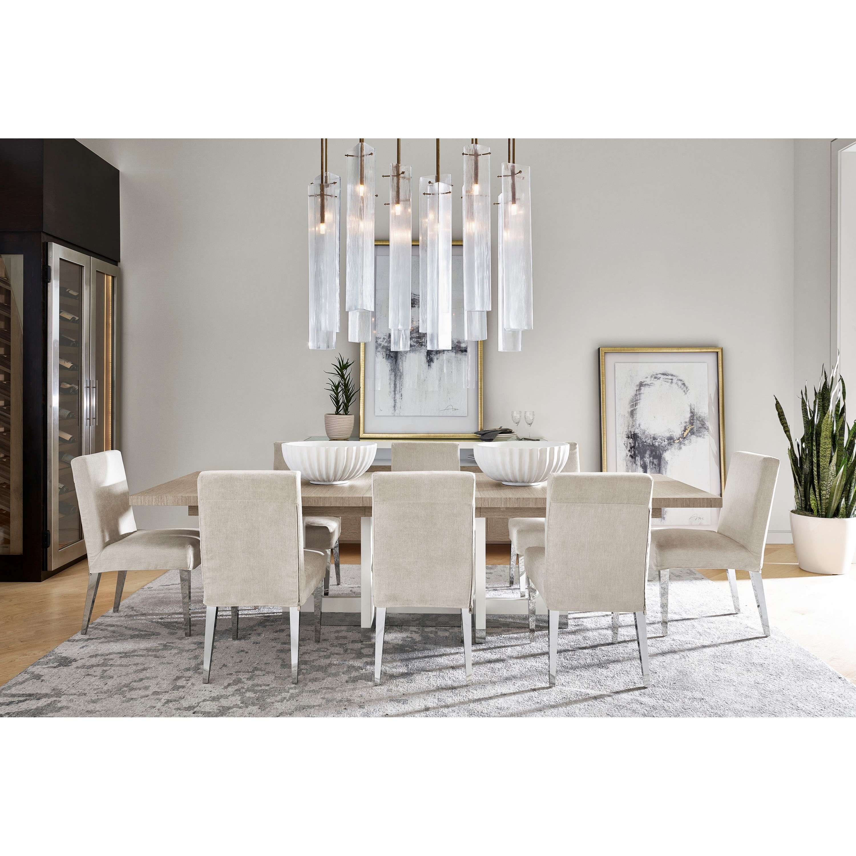 9 piece contemporary dining set