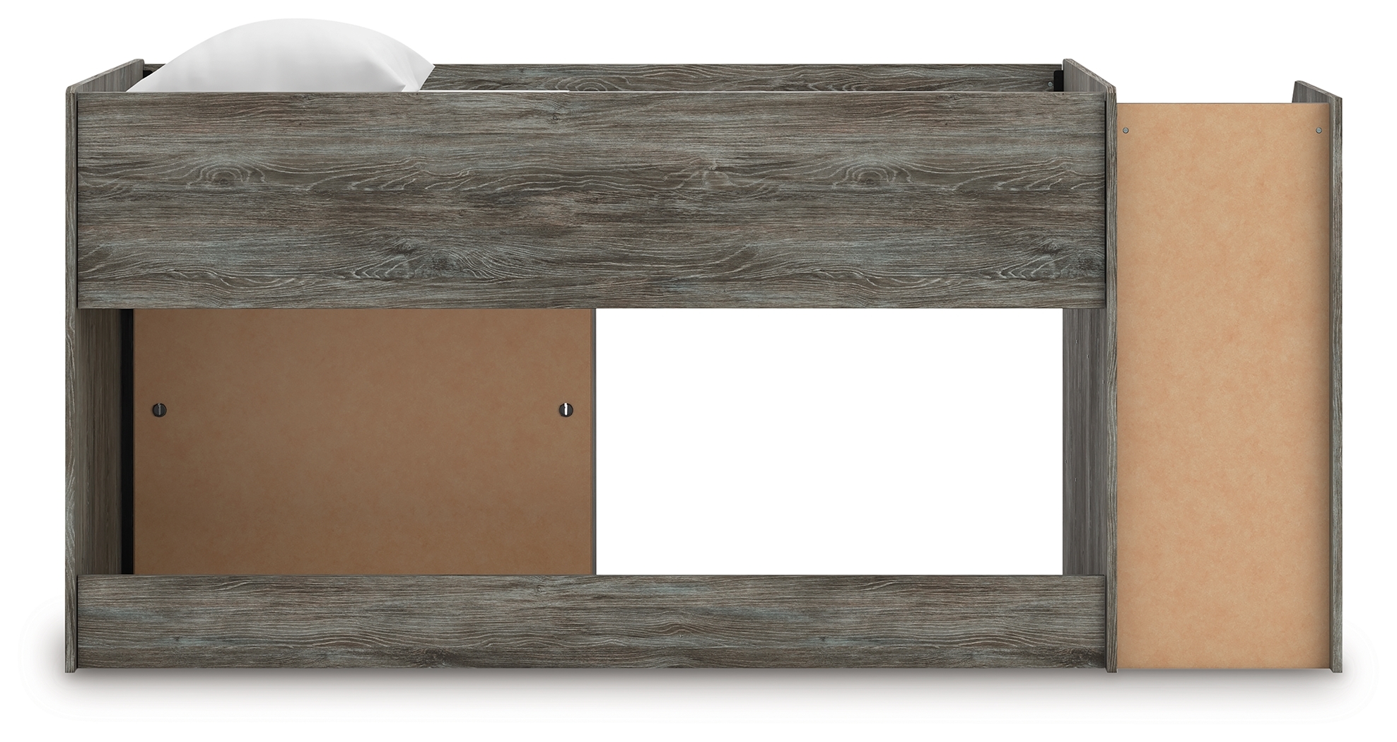 Twin Loft  Bed With Bookcase Storage