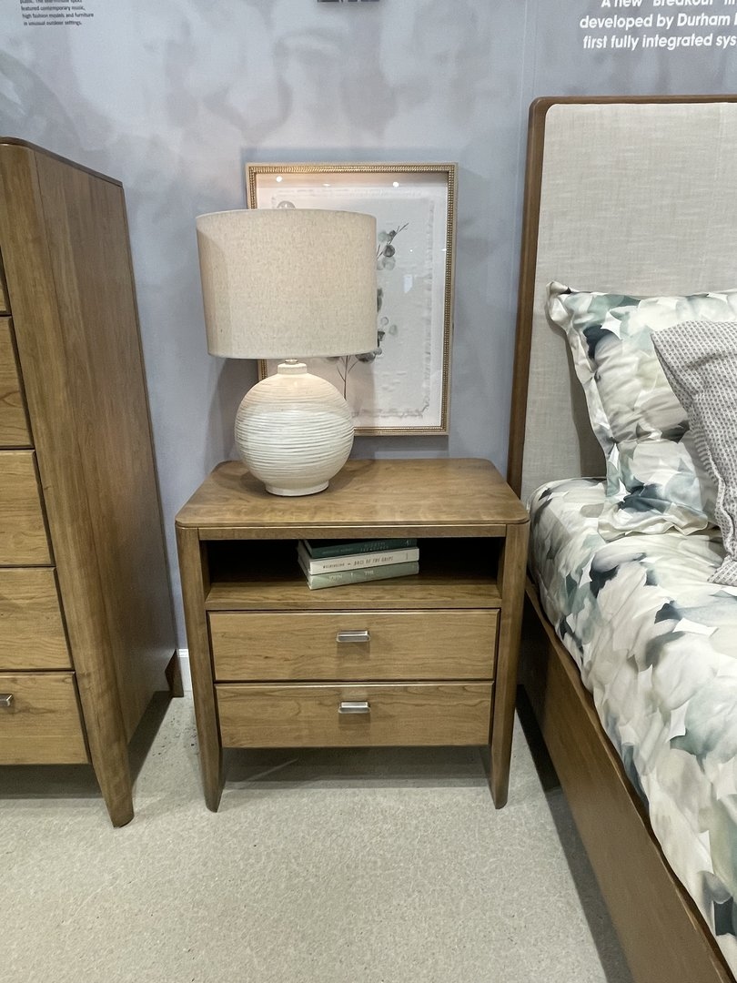 Open Nightstand w/Charging Station