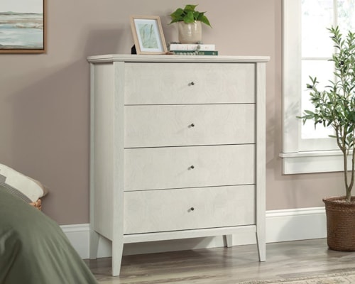Transitional Four-Drawer Chest of Drawers