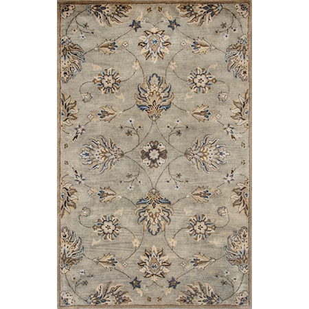 5' X 8' Grey Allover Kashia Area Rug