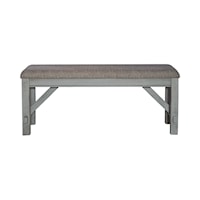 Transitional Upholstered Dining Bench