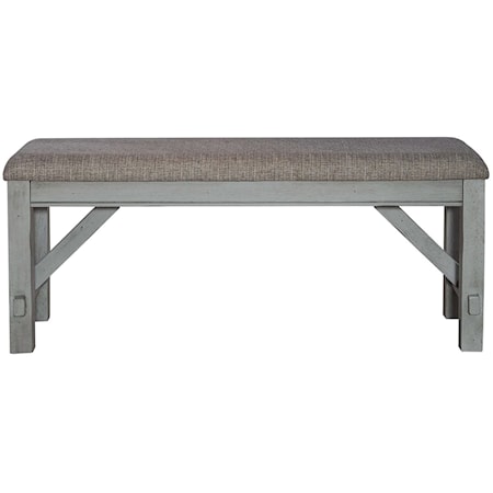 Transitional Upholstered Dining Bench