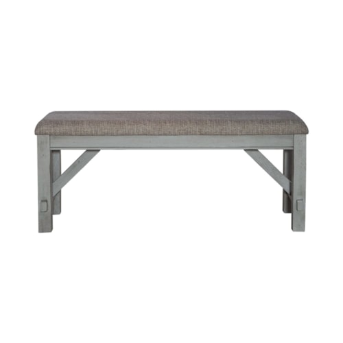 Transitional Upholstered Dining Bench