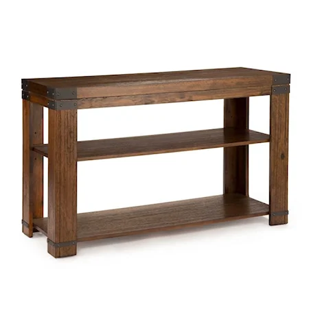 Arusha Industrial 2-Shelf Sofa Table