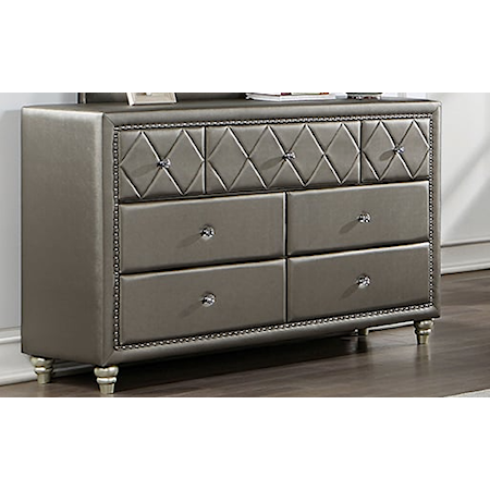 7-Drawer Dresser with Diamond Tufting