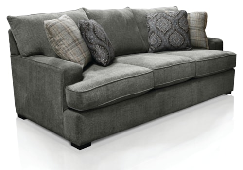 Casual Sofa with Accent Pillows