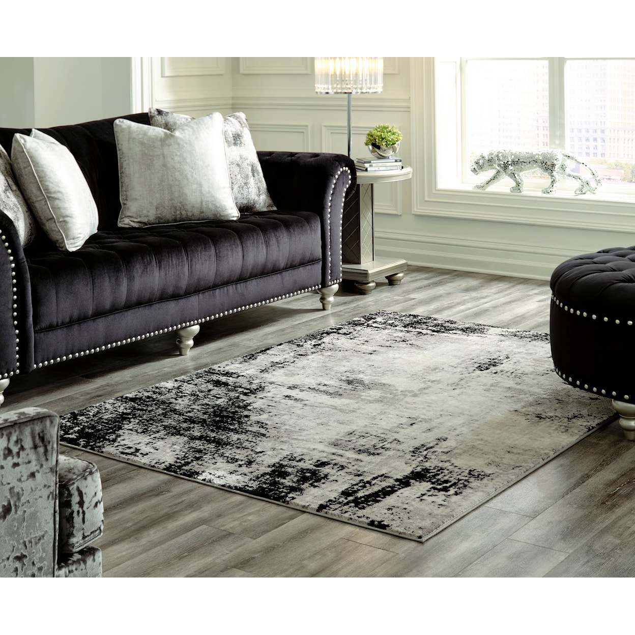 Ashley Furniture Signature Design Contemporary Area Rugs Zekeman 5'3" x 7'7" Rug