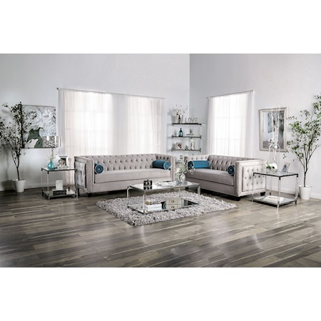 Sofa and Loveseat Set