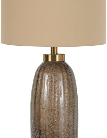 Set of 2 Aaronby Taupe Glass Table Lamps