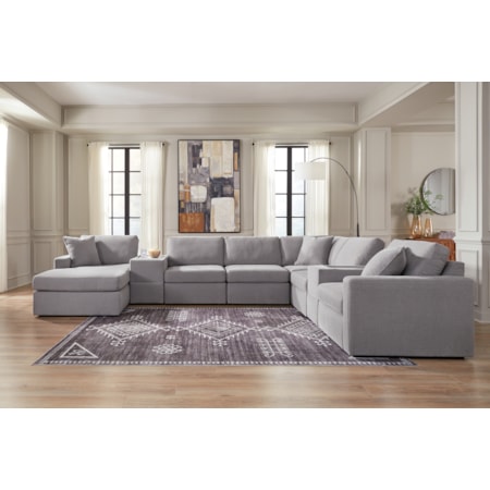 8-Piece Sectional With Chaise