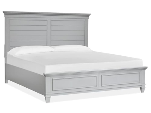Contemporary Queen Panel Bed with Low-Profile Footboard