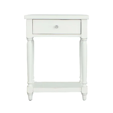 Transitional Nightstand with USB Ports