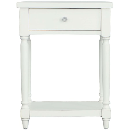 Transitional Nightstand with USB Ports