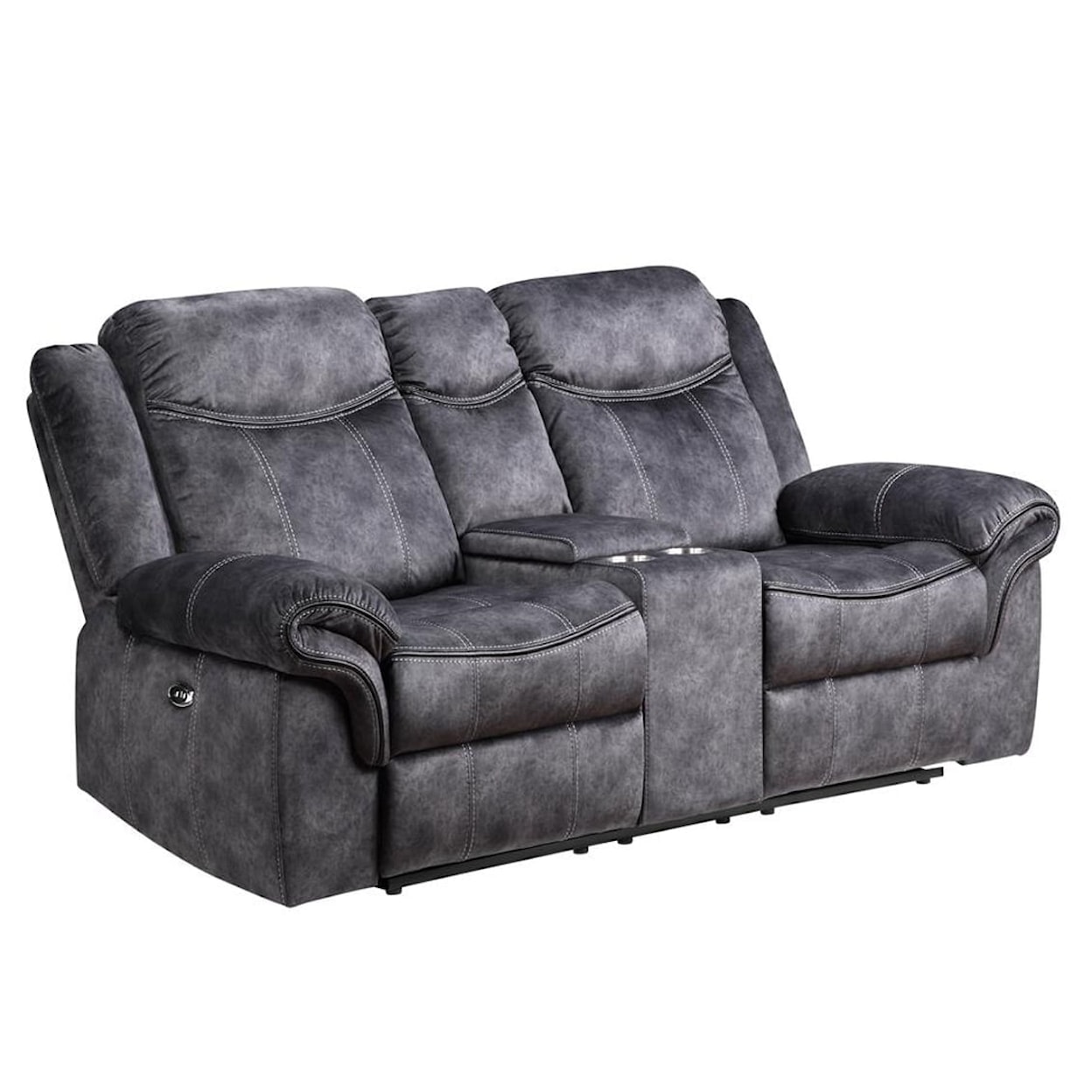 Global Furniture U2200 Power Console Reclining Loveseat