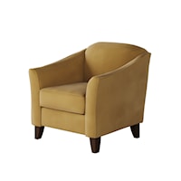 Accent Chair with Sloped Arms