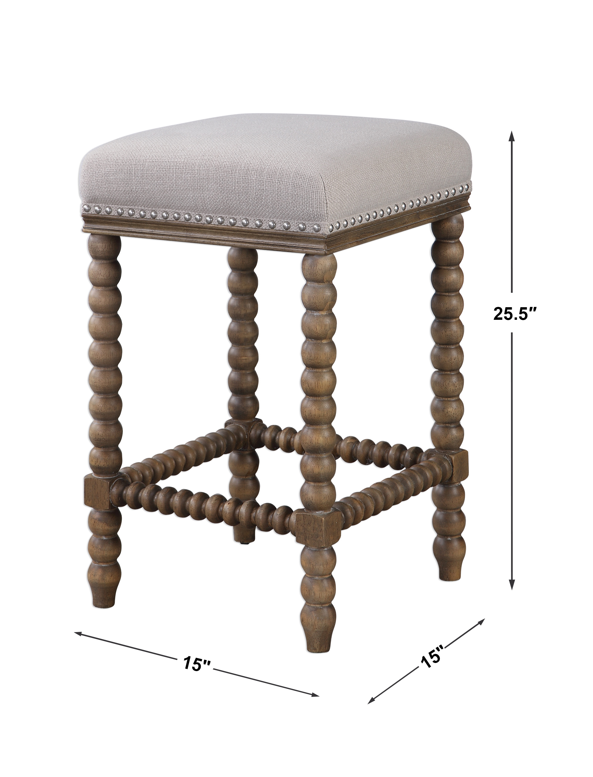 Uttermost Pryce Pryce Wooden Counter Stool