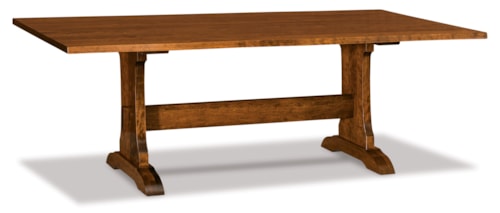Traditional 42x96 Signature Solid Top Trestle Table