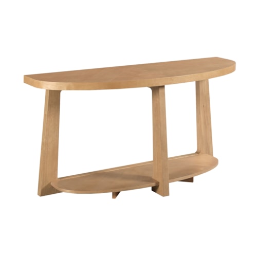 Contemporary Demilune Console Table