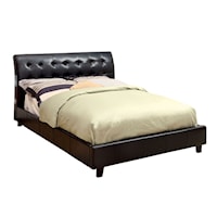 Contemporary Queen Platform Bed with Bluetooth Speakers