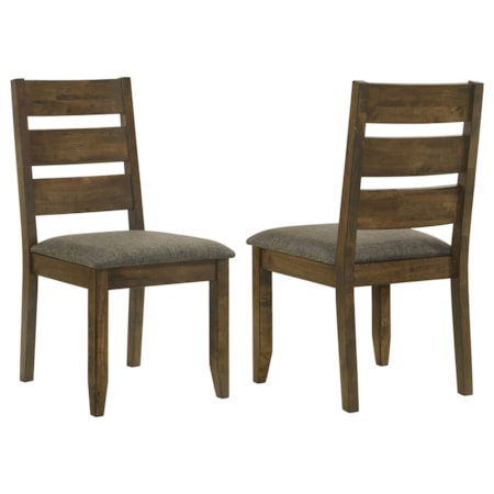 Wood Dining Side Chair Knotty