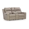 Signature Design by Ashley Lavenhorne Double Reclining Loveseat w/ Console