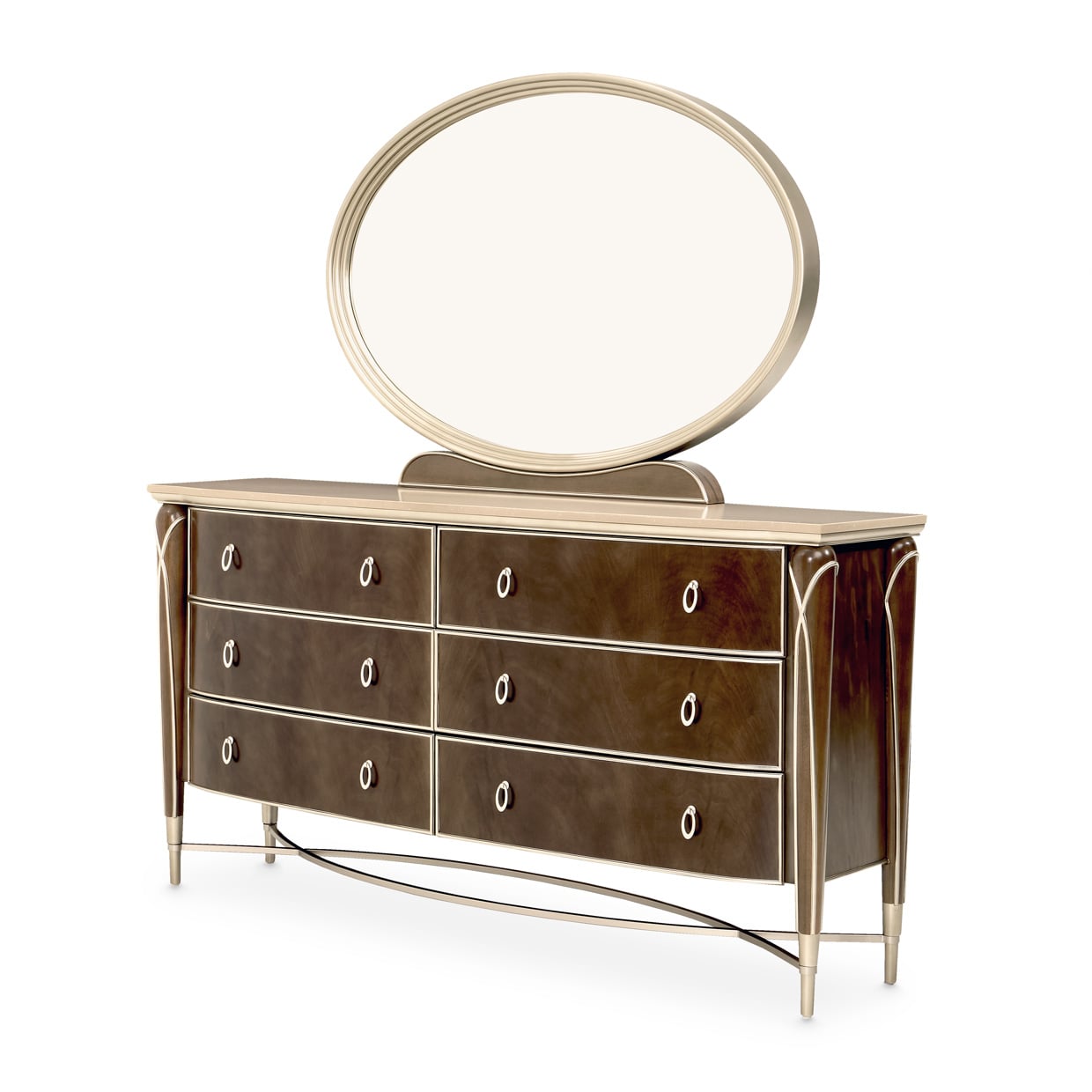 Michael Amini Villa Cherie Villa Cherie Dresser - Hazelnut