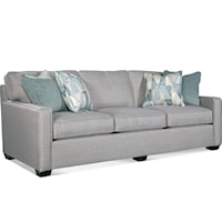 Transitional Estate Sofa with Track Armrests