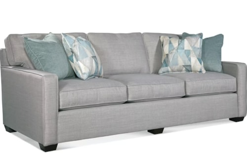 Transitional Estate Sofa with Track Armrests
