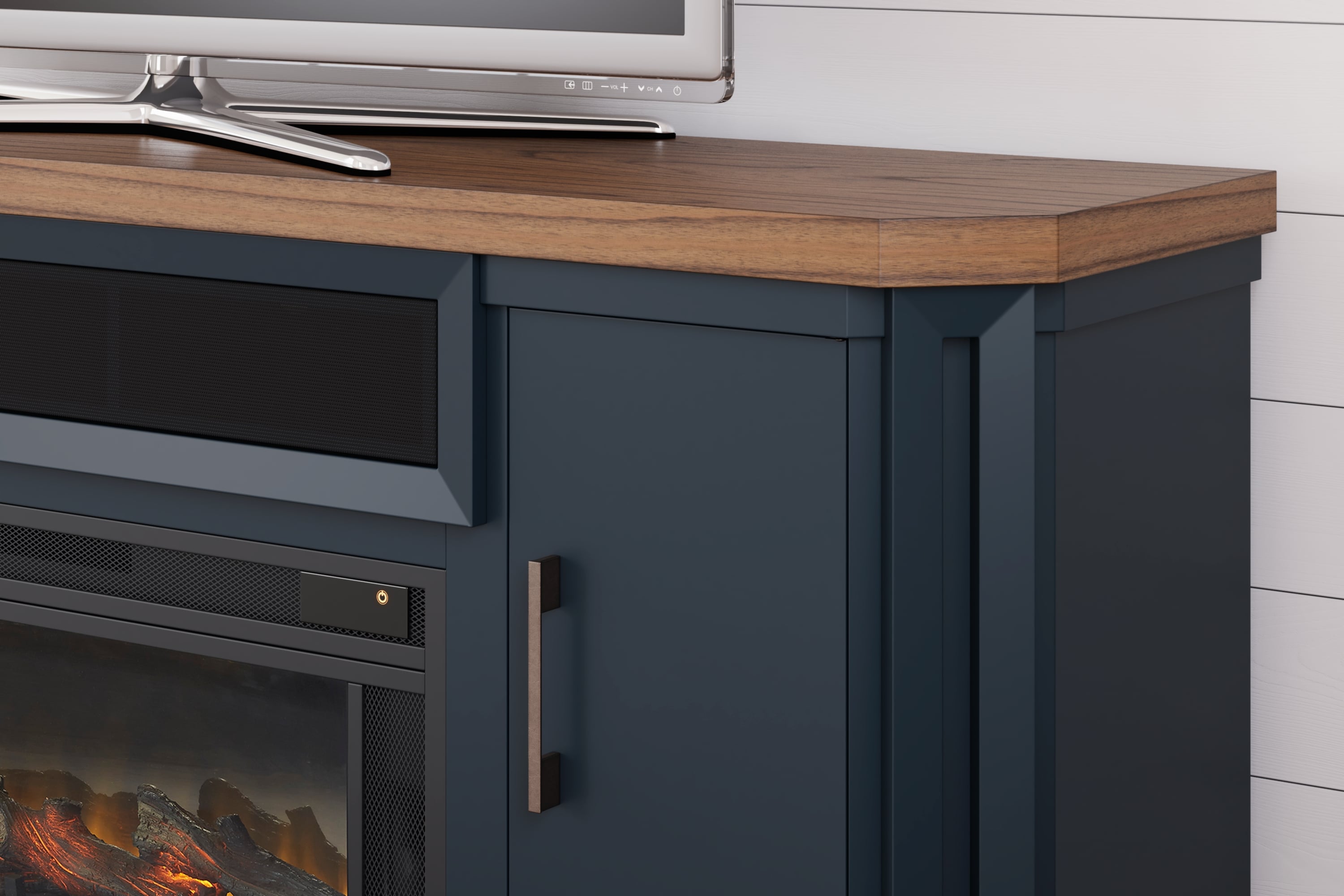 Signature Design by Ashley Landocken W402W1 83" TV Stand with Electric