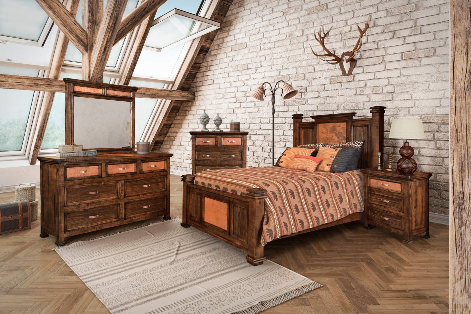 Copper Canyon 3-Drawer Nightstand