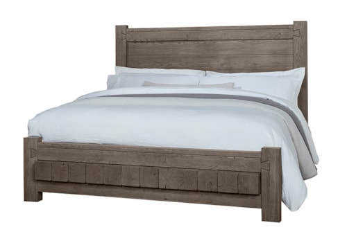 Rustic California King Low Profile Bed